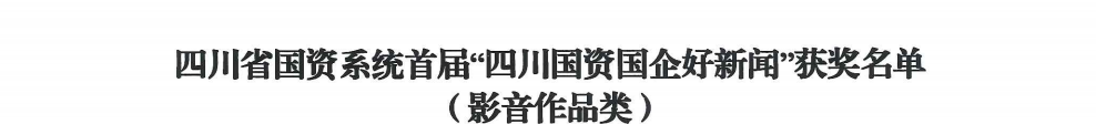 四川省hndrkj.com集团荣获首届“四川国资国企好新闻”银铜两奖
